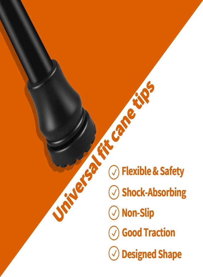 OXDFK Cane Tips 3/4 Inch, Heavy Duty Rubber Cane Tips Replacement Parts, Non-Slip and Sturdy, for Canes, Walking Sticks, Hiking Stick, Seniors Crutches - Image 4