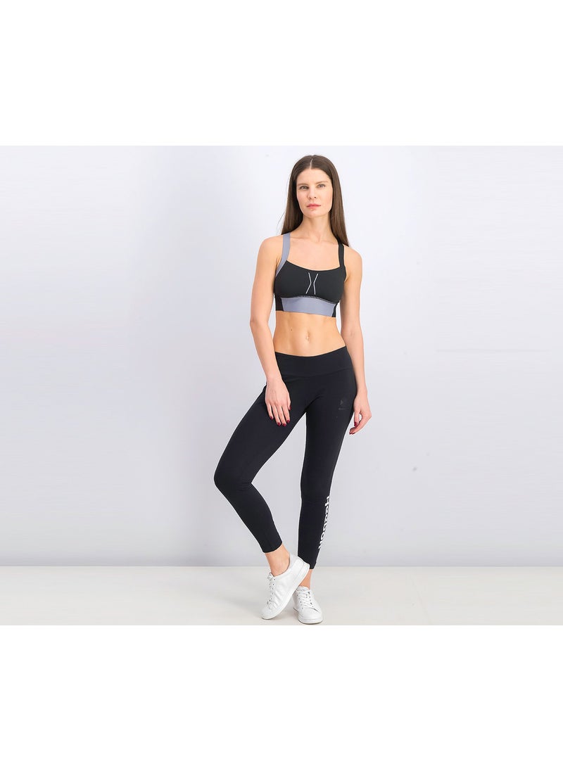 Reebok Women Compression Bra, Black and Grey  - Image 3