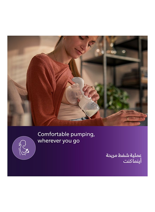 Philips Avent Manual Breast Pump  | No.1 Brand Recommended By Moms Worldwide | Natural Motion Technology For Quicker Milk Flow - Image 3