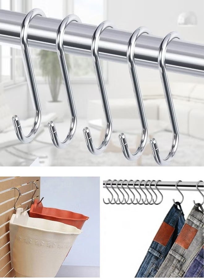 5pcs Multifunctional S-Shaped Hooks - Silver - Image 1