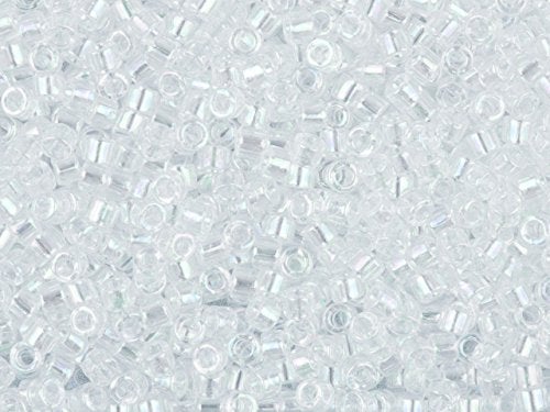 Miyuki Delica Bead 11/0 7.2 Gram Crystal Pearl Beads AB DB051 915150 - Image 5