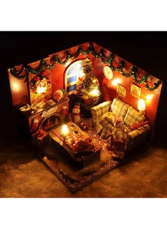 Flever Flever Dollhouse Miniature DIY House Kit Creative Room with Furniture and Glass Cover for Romantic Artwork Gift(Dreamlink of Christmas)  - Image 2