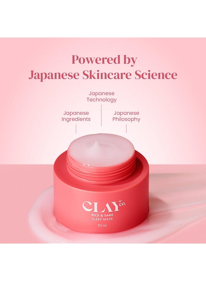 Clayco. Rice & Sake Sleep Mask 50 Ml | Face Mask For Glowing Skin | Night Cream For Glass skin | Japanese Skincare Routine | Sulphate Free & Vegan - Image 4