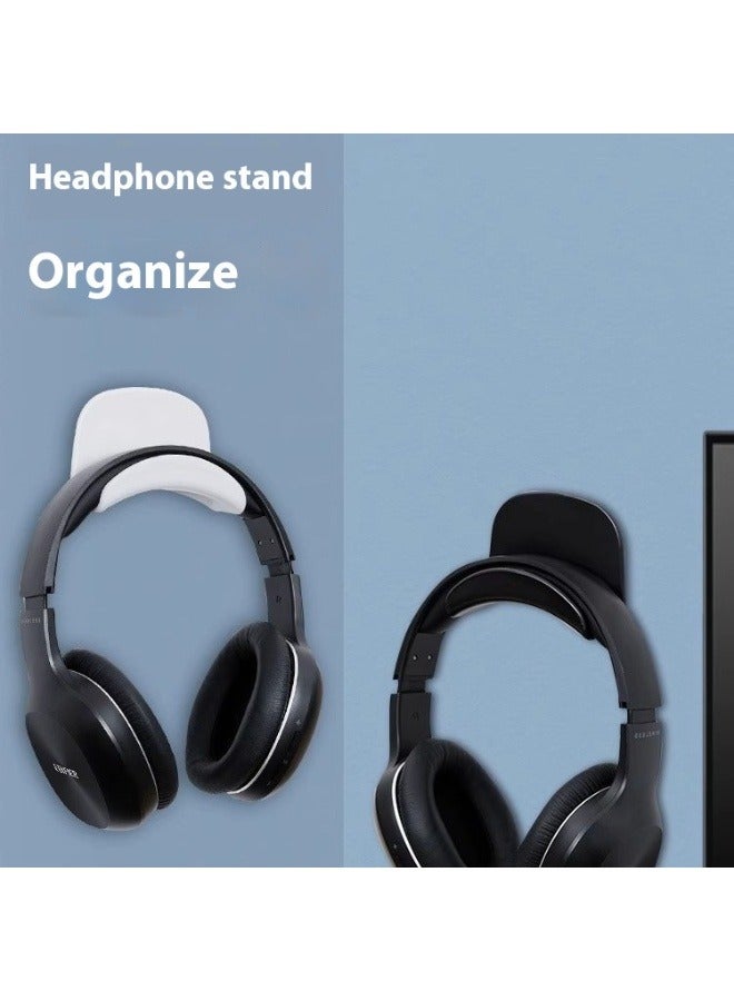3-in-1 No-Drill Headphone Stand with Adhesive, Portable, Multi Functional Wall Mount for Headphones, Game Controllers, For Gamers, Home Organization, Office , Dorms  - Image 4