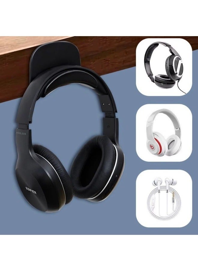 3-in-1 No-Drill Headphone Stand with Adhesive, Portable, Multi Functional Wall Mount for Headphones, Game Controllers, For Gamers, Home Organization, Office , Dorms  - Image 3
