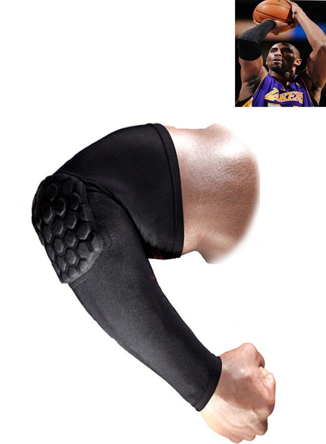 Futaba Honeycomb Crashproof Basketball Arm Sleeve Elbow Support - Black - Medium - Image 3