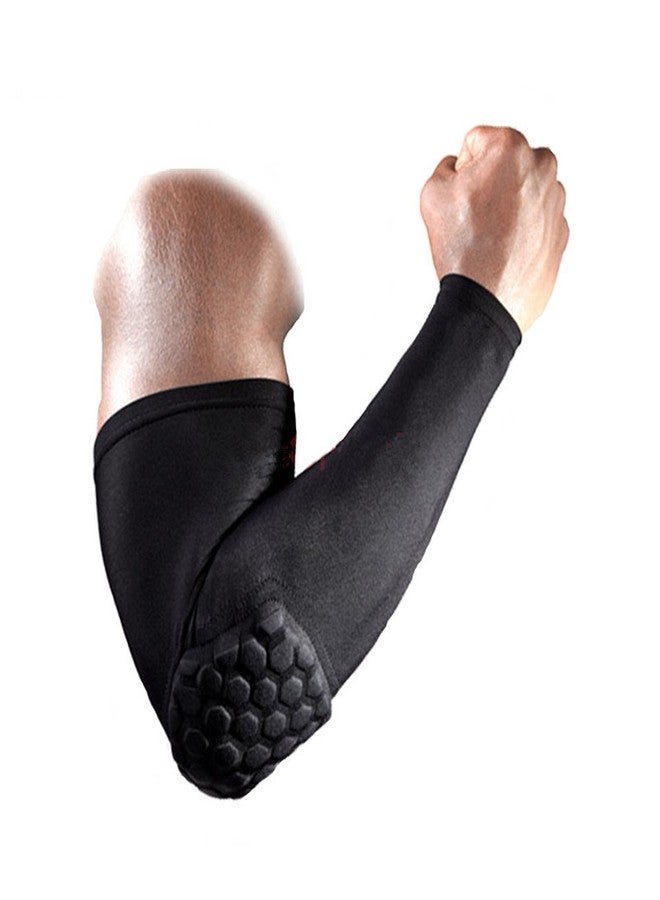 Futaba Honeycomb Crashproof Basketball Arm Sleeve Elbow Support - Black - Medium - Image 2