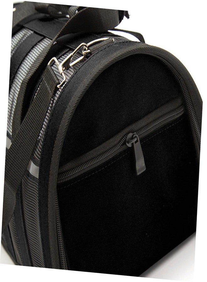 VICASKY Transparent Pet Handbag for Dogs Cats Adjustable Breathable Carrier Black Portable Tote for Outdoor Use for Travel Pet Outings - Image 4