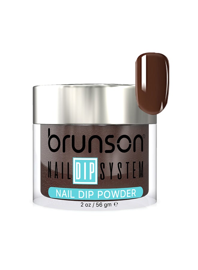 brunson Nail Dip Powder Dip And Buff System Color 56gm, French Nail Art Starter Manicure Salon DIY At Home Odor Free And Long Lasting No Needed Nail Lamp Curing BDK045