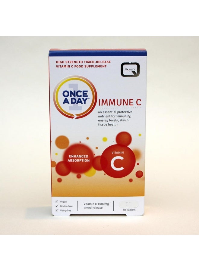 Quest Once A Day Immune C Tablet 30'S - Image 1