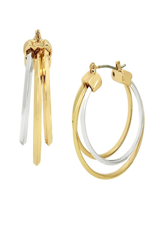 ROBERT LEE MORRIS Multi Row Hoop Earrings - Image 1