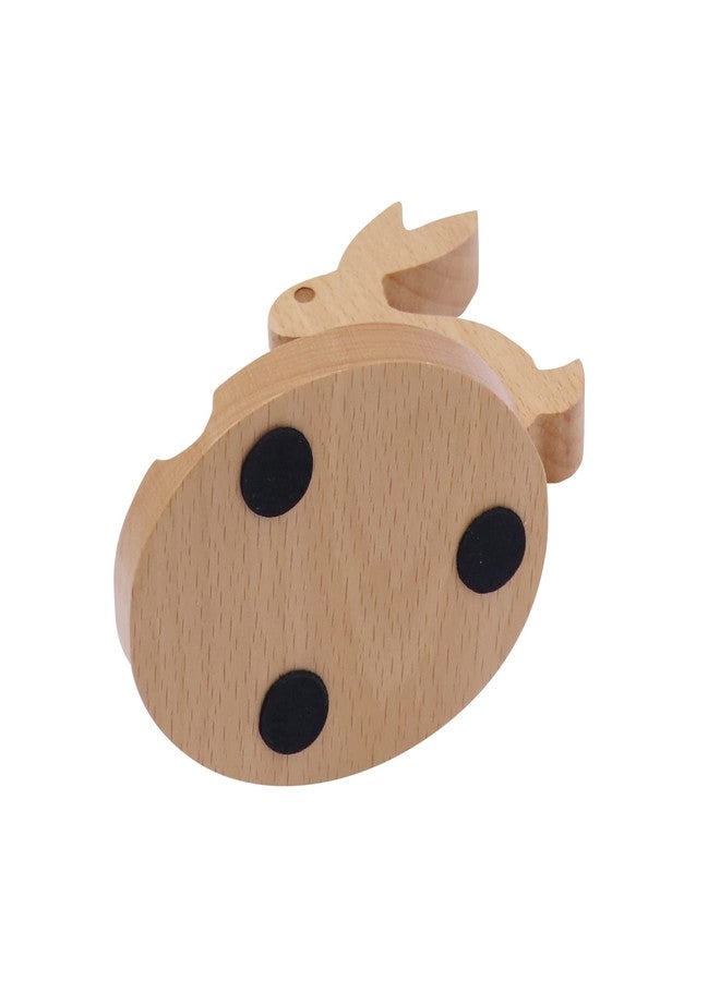 MOSSTYUS Cute Rabbit Cell Phone Stand Wooden Phone Stand Animal Universal Cell Phone Holder Desktop for All Mobile Smart Phone - Image 3
