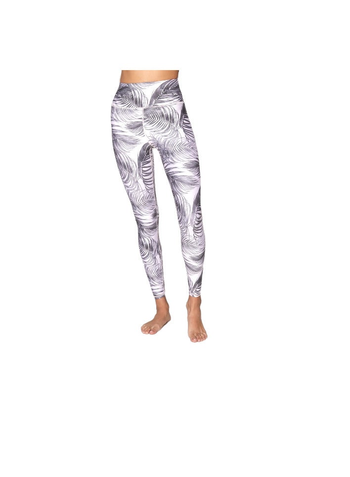 spiritual gangster SG INTENT HIGH WAIST LEGGING PALM PRINT SMALL  - Image 1