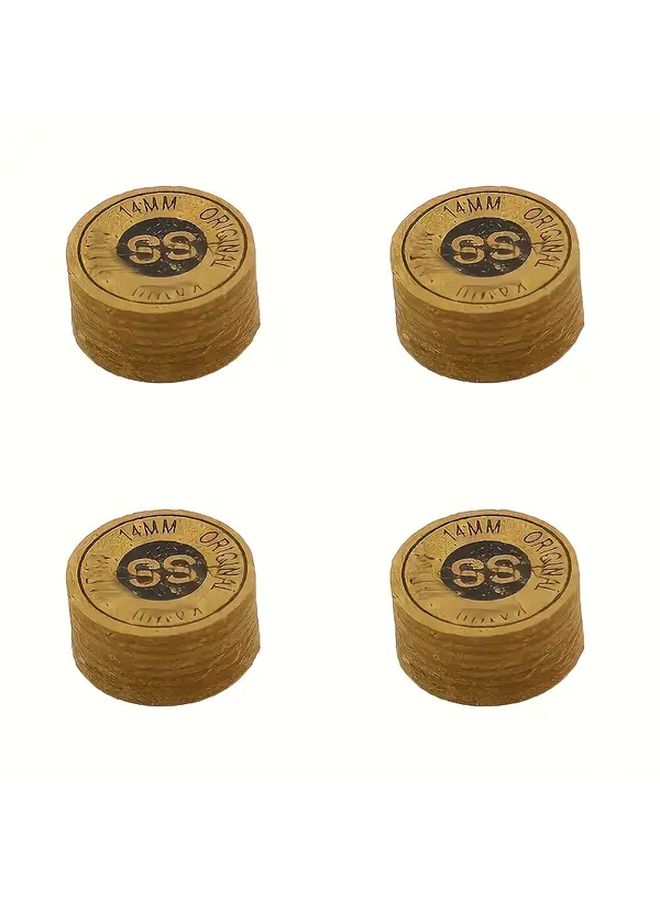 8 Layer Pigskin Billiard Cue Tips Set 14mm Universal Model for Snooker Pool Accessories - Image 4