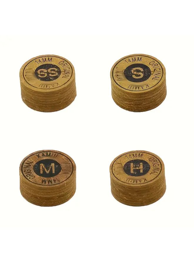 8 Layer Pigskin Billiard Cue Tips Set 14mm Universal Model for Snooker Pool Accessories - Image 5