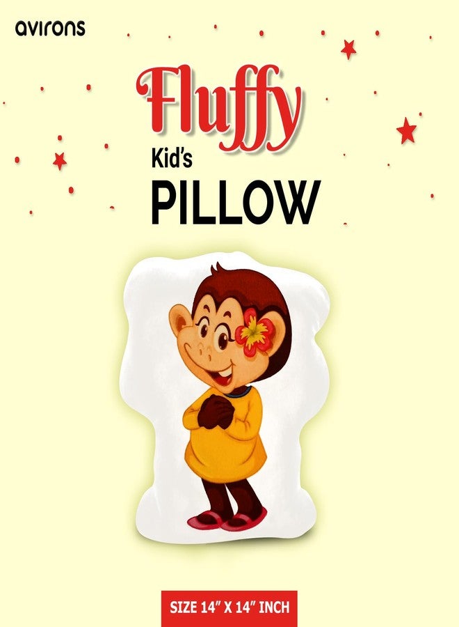 Avirons Fun Monkey Pillow for Kids - Soft, Snuggly, and Playful Plush Cushion Ideal for Naptime, Playtime, or Relaxing, Adding Jungle-Themed Comfort and Joy to Their Room - Image 4