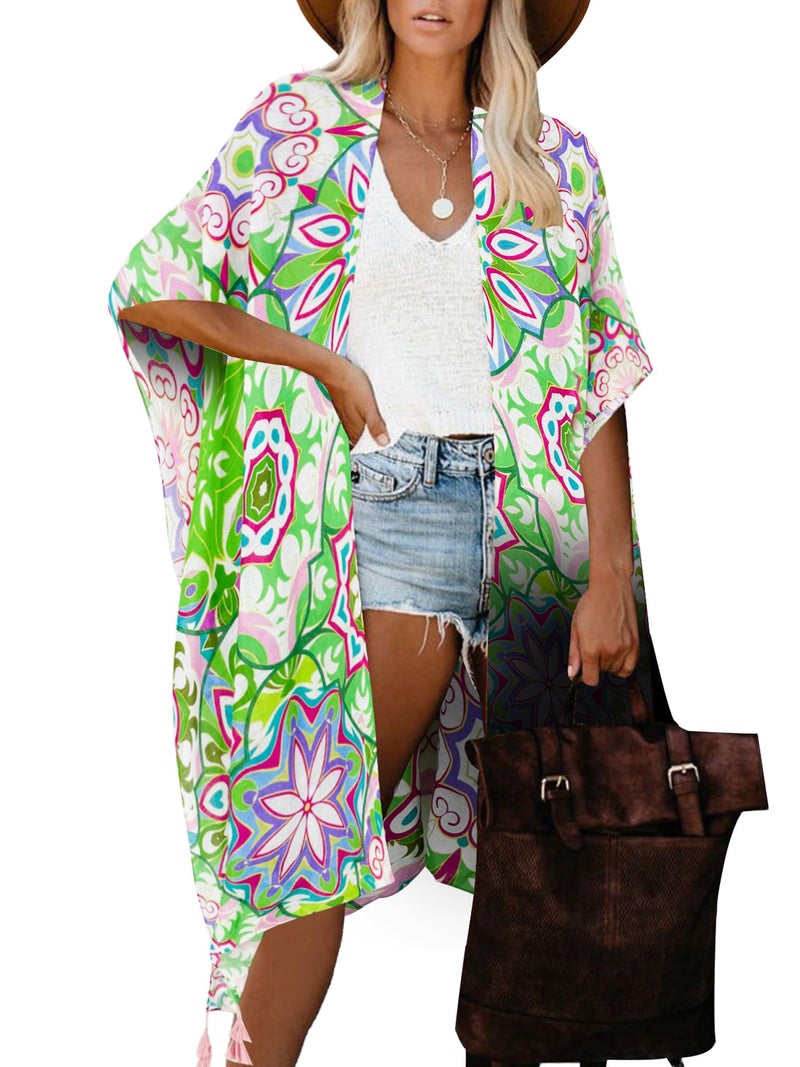 Breezy Lane Kimonos for Women Swimsuit Coverups Beach Cover Up Swimwear Cardigan Summer - Image 1