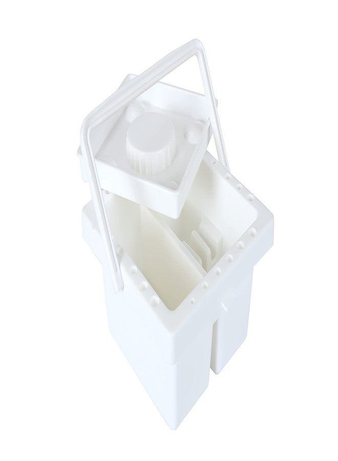 Brustro Artists Paint Brush Cleaning Wash Tub - (20L x 10W x 20H CM) | 2 Sectioned Water Chamber (9CM Depth), Multi Purpose, Graduated Ribs, Ideal for Oil, Acrylic, Watercolour. - Image 3