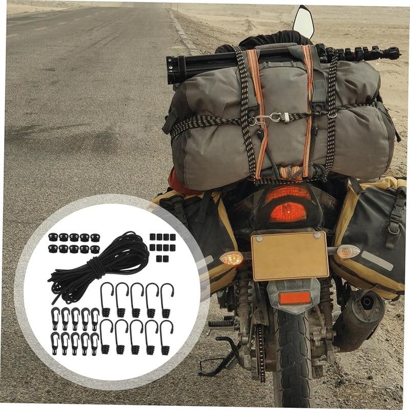 Multi Function Elastic Buckle Strap Set for Camping Outdoor Tents Cargo Tie Down Straps High Elasticity - Image 5