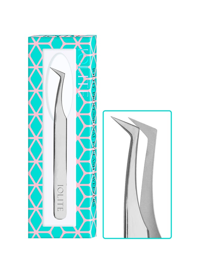 IOLITE Tool Stainless Steel Plasma Coating 12Cm Axe Tips Eyelash Volume Tweezers - Image 2