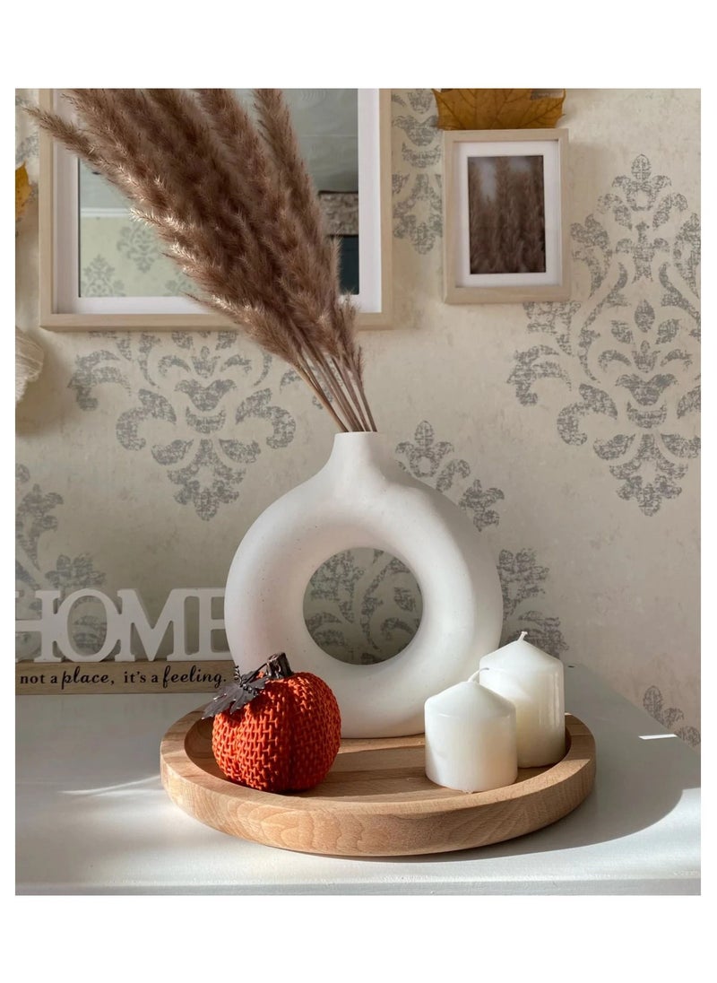 Donut Shape Vase for Home Decoration Set of 3 Vases