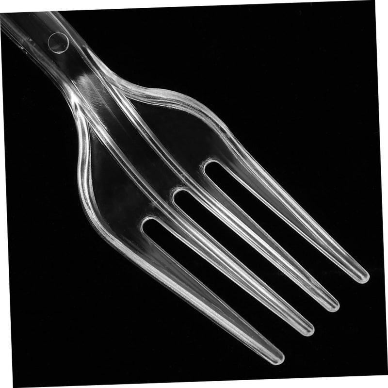 100 Pack Sturdy Plastic Forks for Parties Catering Events and Everyday Use - Image 4