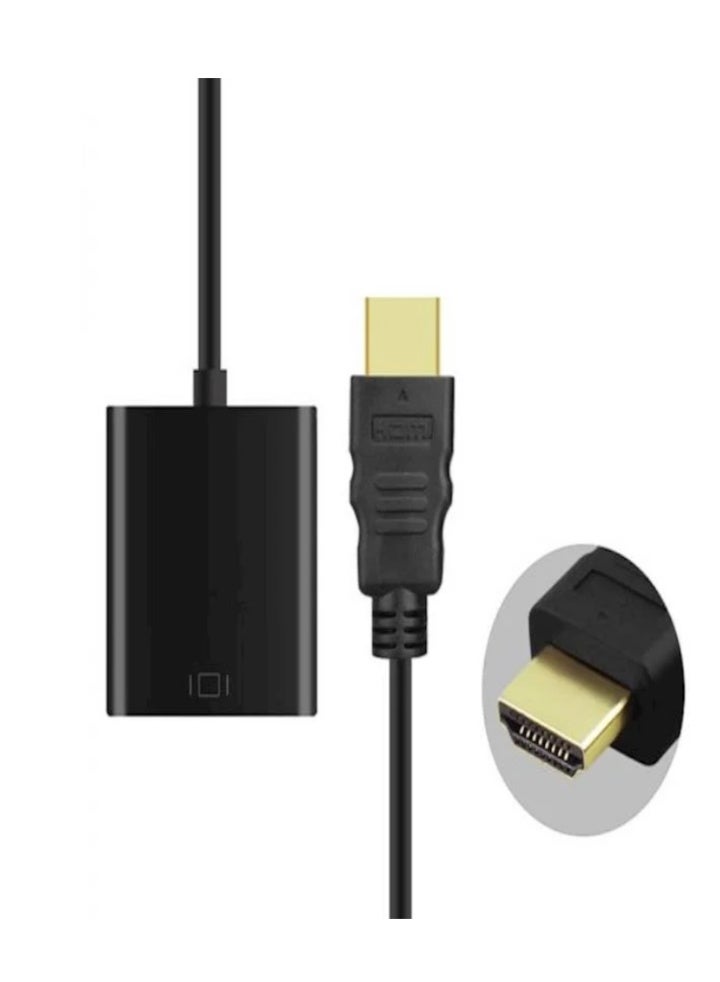 HDMI To VGA Cable Adapter Black - Image 3
