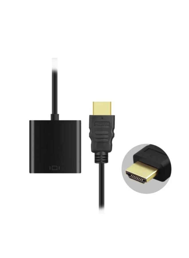 HDMI To VGA Cable Adapter Black - Image 2