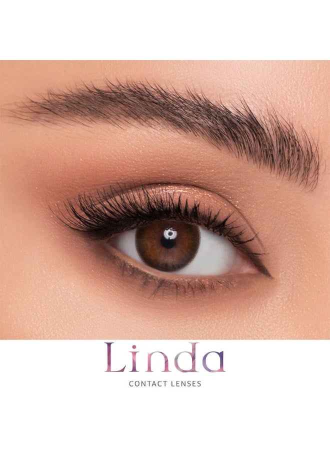 Linda Lenses Linda Monthly Contact Lenses Tan - Image 1