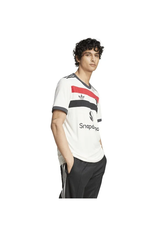 adidas تيشيرت مانشستر يونايتد 3 رجالي أبيض مقاس XS