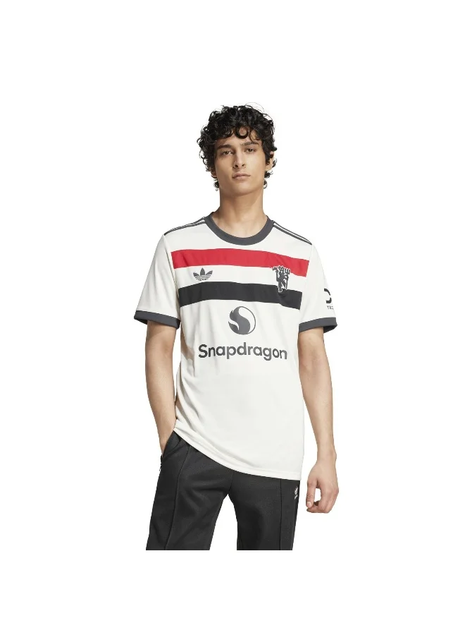 adidas تيشيرت مانشستر يونايتد 3 رجالي أبيض مقاس XS