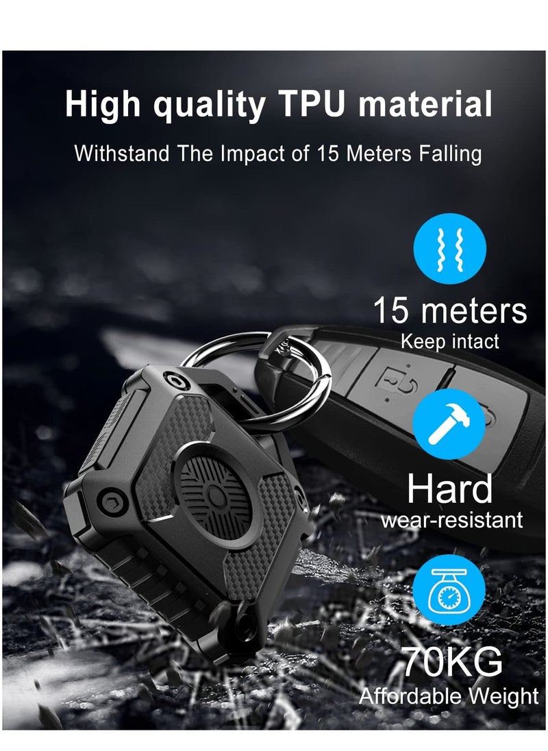 Generic - IP68 Waterproof Airtag Holder 2 Pack, Durable TPU Keychain Case for Keys, Luggage, and Pet Collars, Compatible with Apple Airtag - Image 1