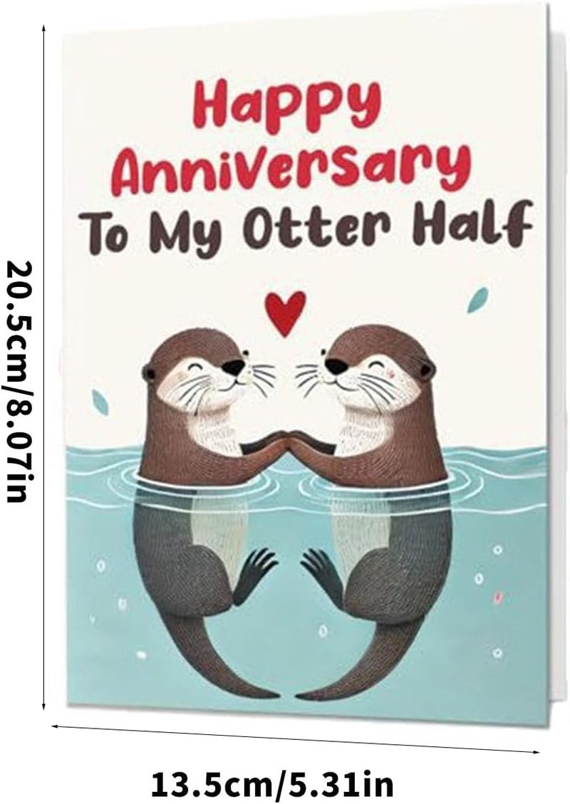 Happy Anniversary Card with Genuine Message for Couple Husband or Wife Wonderful Gift to Celebrate Love Tender Anniversary Card - Image 4
