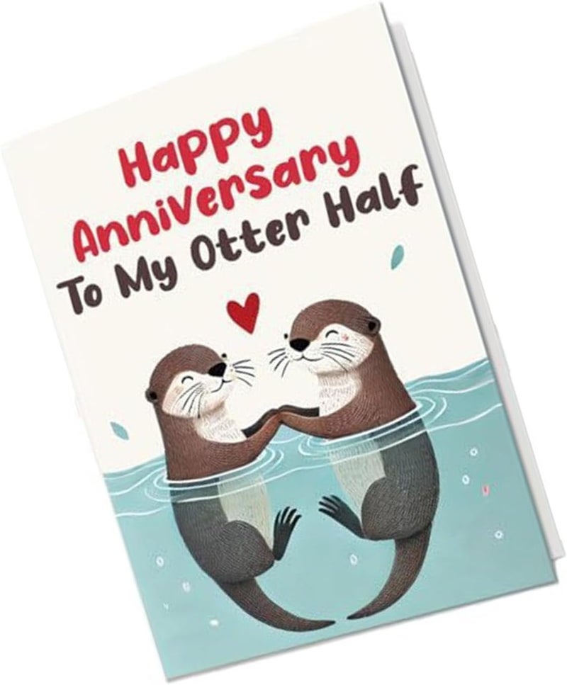 Happy Anniversary Card with Genuine Message for Couple Husband or Wife Wonderful Gift to Celebrate Love Tender Anniversary Card - Image 1