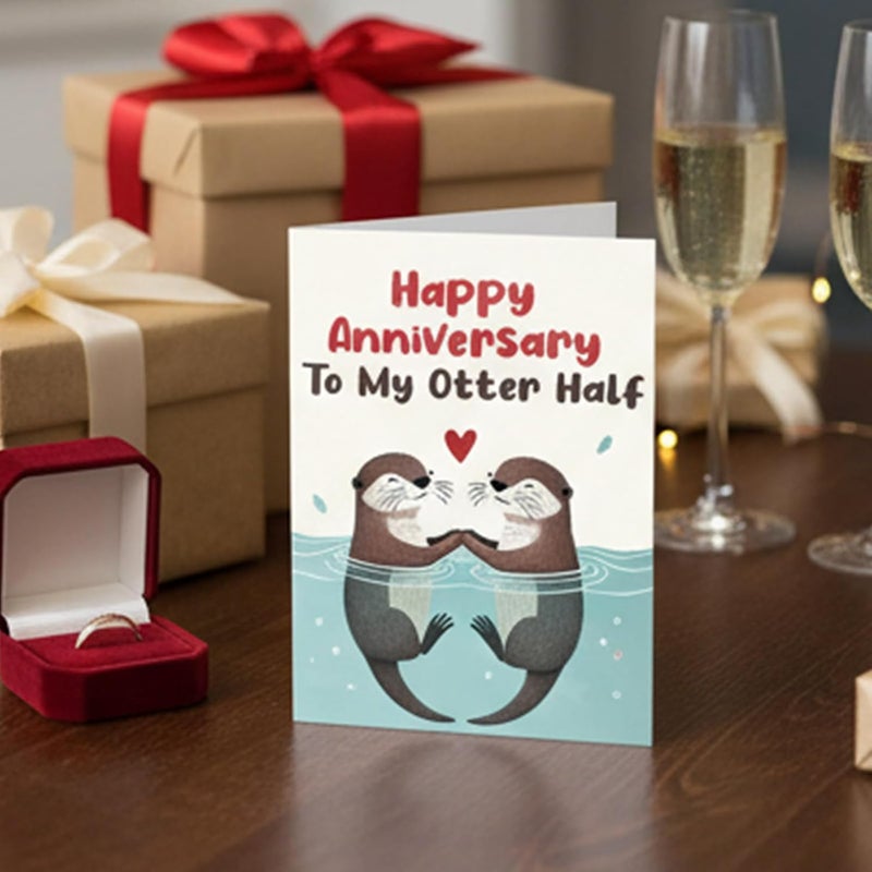 Happy Anniversary Card with Genuine Message for Couple Husband or Wife Wonderful Gift to Celebrate Love Tender Anniversary Card - Image 5