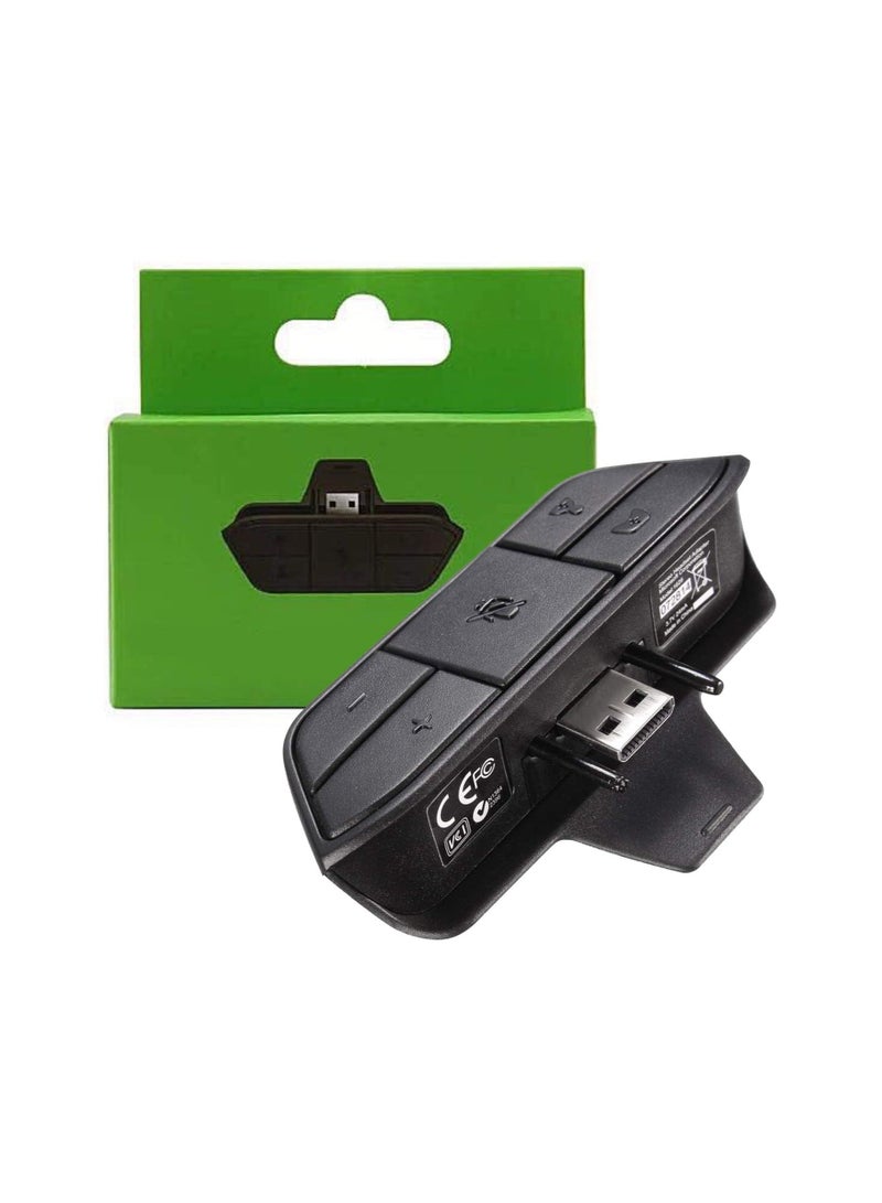 SYOSI Stereo Headset Adapter for Xbox One, Audio Mic Headphone Converter, Adjust Audio Balance (Game Sound and Voice Chat), Volume, Mic Directly - Image 1