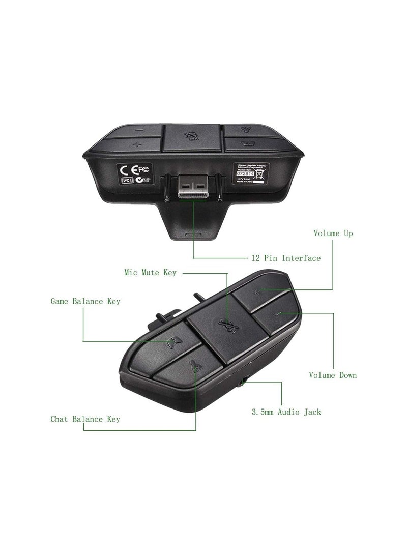 SYOSI Stereo Headset Adapter for Xbox One, Audio Mic Headphone Converter, Adjust Audio Balance (Game Sound and Voice Chat), Volume, Mic Directly - Image 3