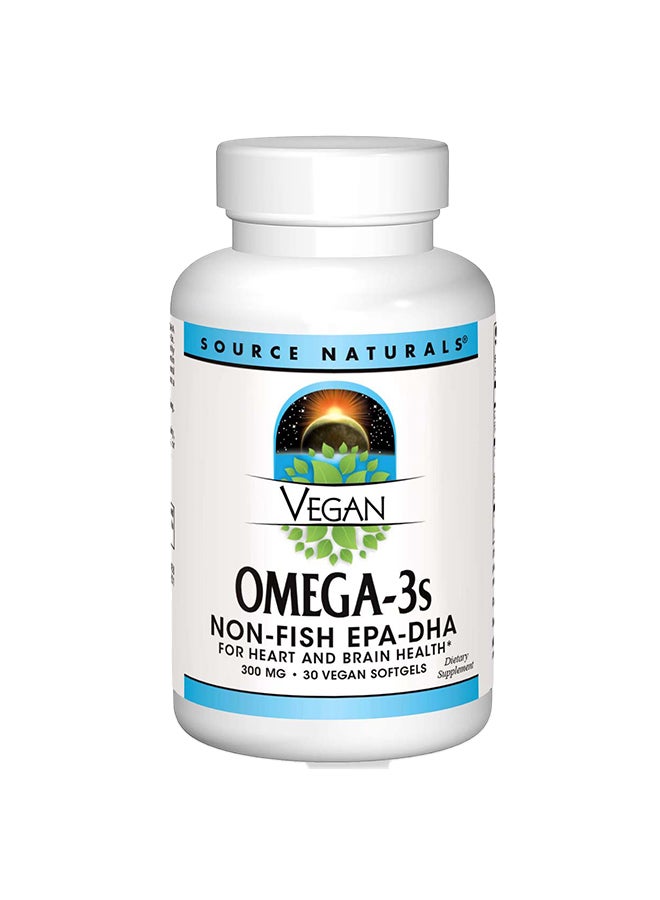 Source Naturals Source Naturals Vegan Omega-3 Non-Fish, 300 mg, 30 Vegan Softgels 