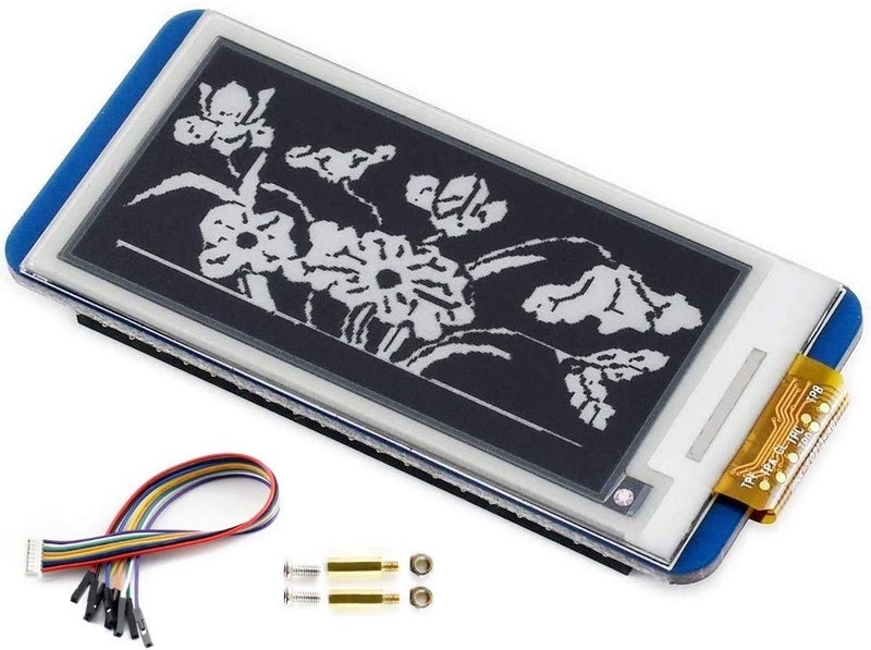 Waveshare شاشة E-Ink بحجم 2.13 بوصة HAT الإصدار V4، دقة 250x122، وحدة شاشة ورقية ثنائية اللون باللونين الأسود والأبيض 3.3V/5V لـ Raspberry Pi Zero/Zero W/Zero WH/2B/3B/3B+/4B، تدعم التحديث الجزئي، واجهة SPI - Image 1