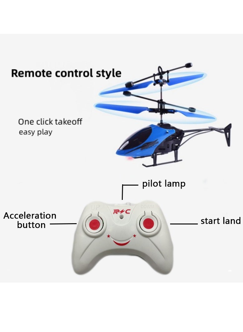 AROAQ Rc Helicopter, Toy Helicopter With Sensor And Remote Control, Safe Fall-resistant Rechargeable Mini Rc Drone Helicopter For Children, (Red)  - Image 3