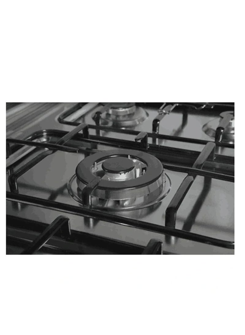 BASIC Gas Oven, 5 Burners, 60*90 cm, Auto Ignition, Rotating Grill + Fan, Steel - BO-R9060  - Image 4