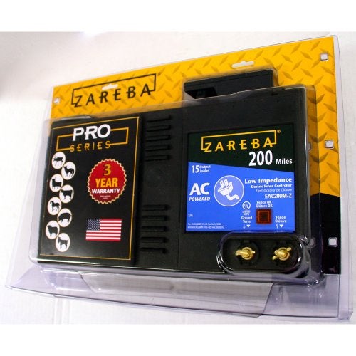 Zareba 200-Mile AC-Powered Low Impedance Electric Fence Charger - EAC200M-Z - Contain Cattle, Horses, Pigs, Sheep - Keep Out Predators - Image 2