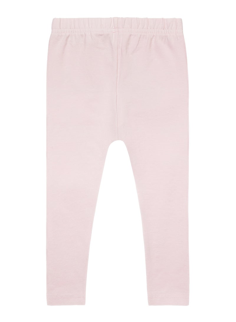 MINOTI Kids Girls' Basic Cotton Stretchy Leggings - Image 2