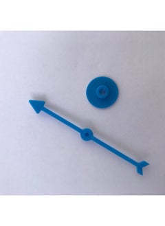 Generic Enlightenment Toy Rotating Plastic Pointer Parent-child Interactive Game Digital Dial Plastic DIY Teaching Pointer Accessories-Color:Blue Blue 100mm Long  - Image 1