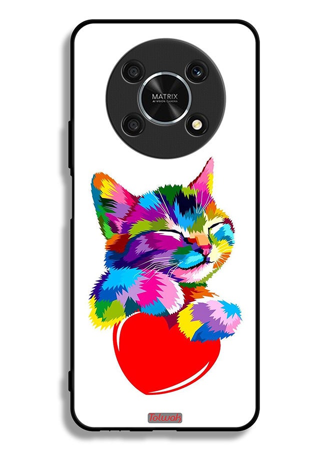 Tolwak Honor X30 5G Protective Case Cover Colourful Kitten - Image 2