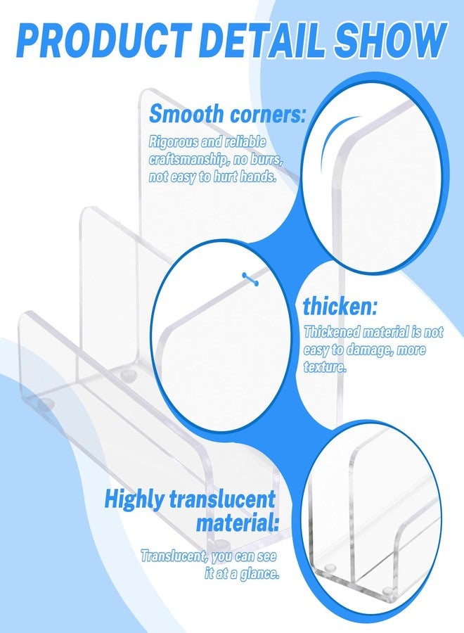 BangBoom 2 Compartments Vertical Acrylic Mail Holder, 1 - Image 3