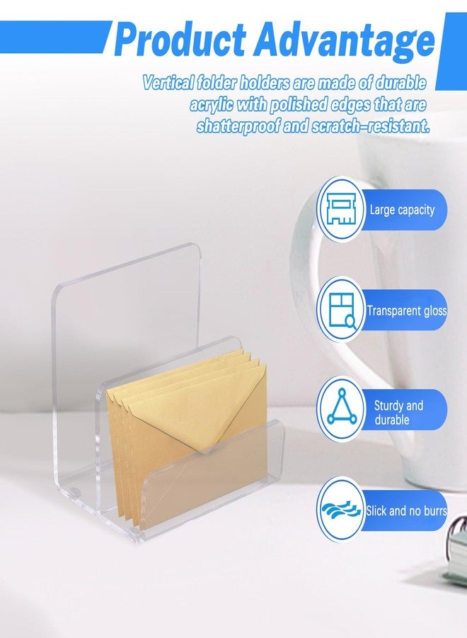 BangBoom 2 Compartments Vertical Acrylic Mail Holder, 1 - Image 4