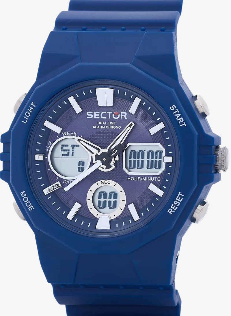Sector EX-40 collection Men's Blue PU watch - R3251238002