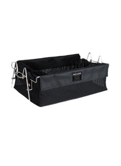 Japanese-style removable outdoor camping storage basket stainless steel portable open box variable folding bag rack
