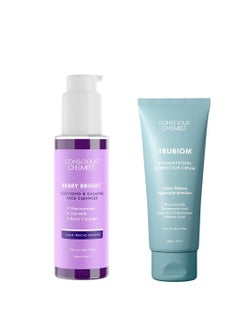 CONSCIOUS CHEMIST Conscious Chemist Berry Bright Pore Refining Brightening Face Wash 100ML Pigmentation Corrector Lightweight Gel Cream 50G Pack of 2  - Image 1